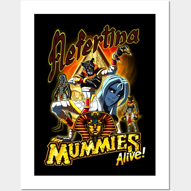 Mummies Alive! - Nefertina Wall Art by The Dark Vestiary